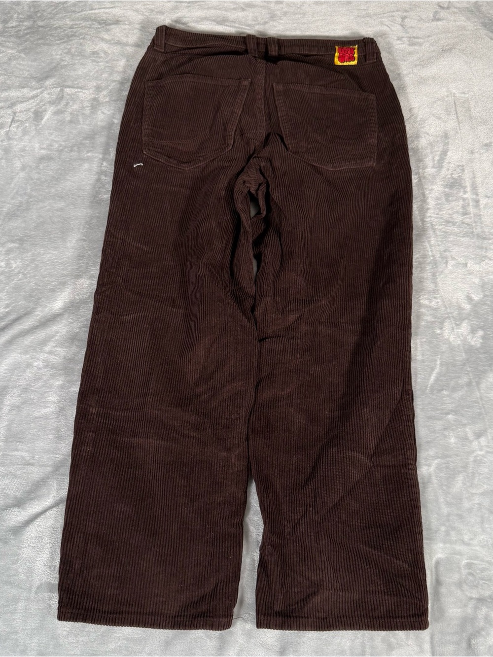 Empyre Relaxed Fit Corduroy Pants Mens 30x27 Loose Straight Skater Brown